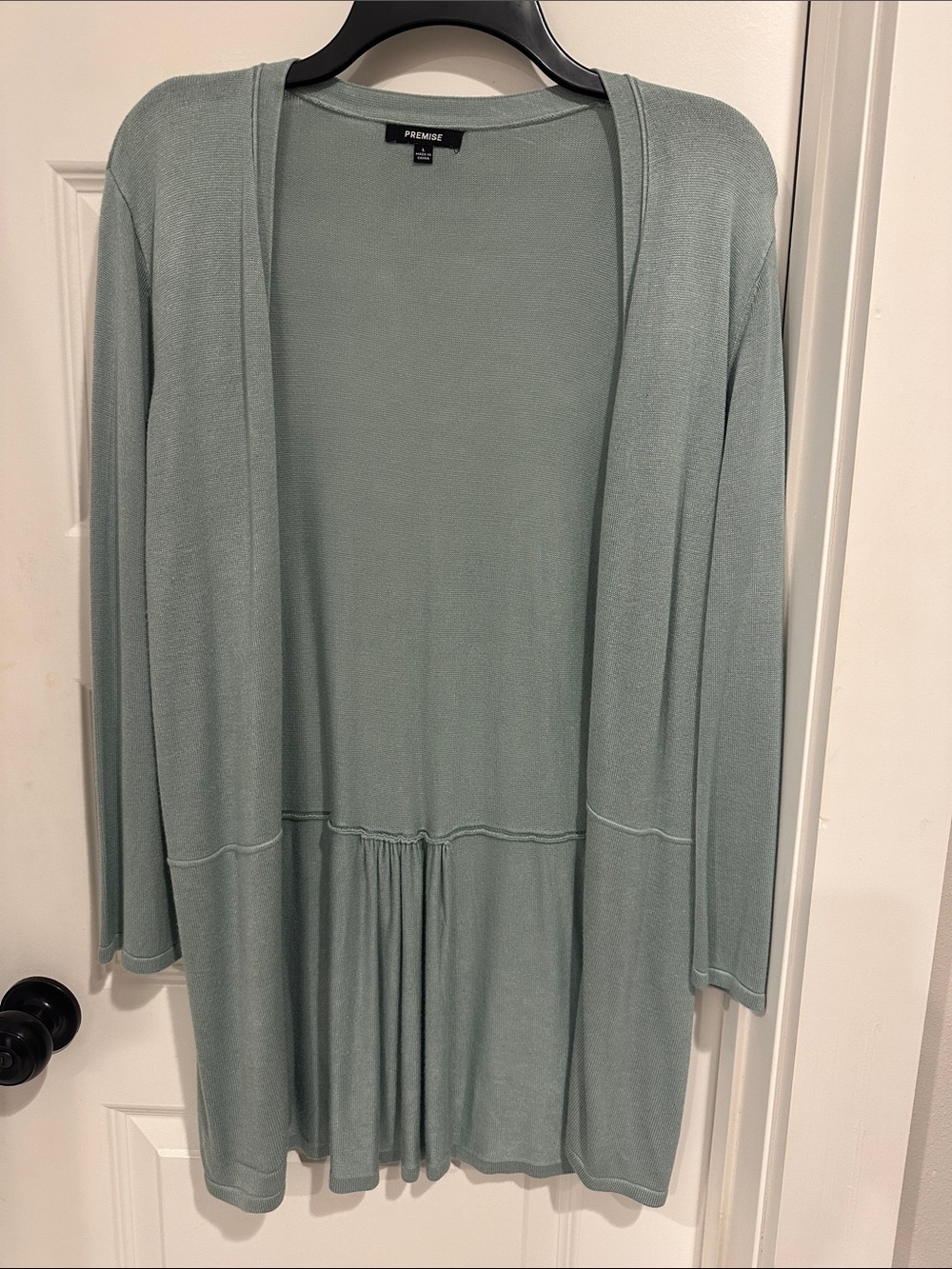 Premise light blue Open-Front Lightweight Cardigan